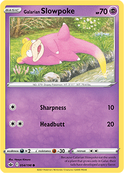 SWORD AND SHIELD, Chilling Reign - 054/163 : Galarian Slowpoke (Reverse Holo) (7023315517606)