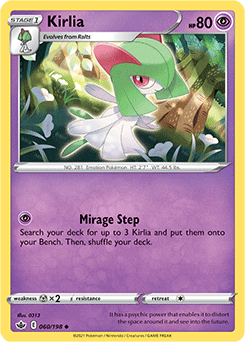 SWORD AND SHIELD, Chilling Reign - 060/163 : Kirlia (Reverse Holo) (7742118461687)