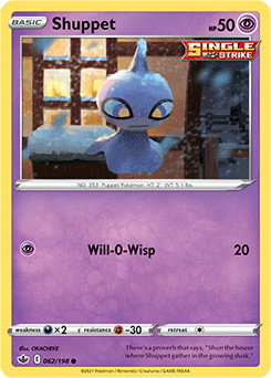 SWORD AND SHIELD, Chilling Reign - 062/163 : Shuppet (Reverse Holo) (7066241990822)