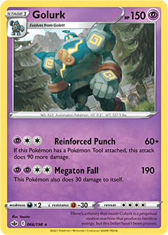 SWORD AND SHIELD, Chilling Reign - 066/163 : Golurk (Reverse Holo) (7742118723831)