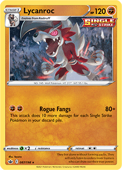 SWORD AND SHIELD, Chilling Reign - 087/163 : Lycanroc (Holo) (6863017443494)