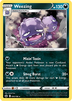 SWORD AND SHIELD, Chilling Reign - 095/163 : Weezing (Reverse Holo) (7066242711718)