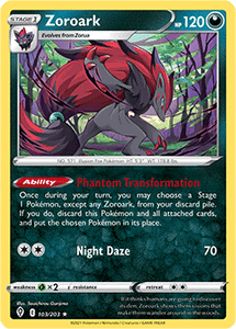 SWORD AND SHIELD, Evolving Skies - 103/203 : Zoroark (Reverse Holo) (7744060129527)