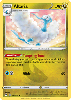 SWORD AND SHIELD, Evolving Skies - 106/203 : Altaria (Reverse Holo) (7744060653815)