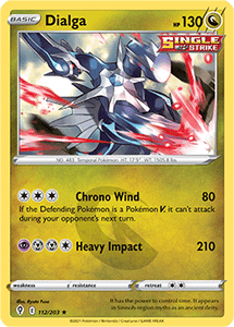 SWORD AND SHIELD, Evolving Skies - 112/203 : Dialga (Holo) (7860940898551)