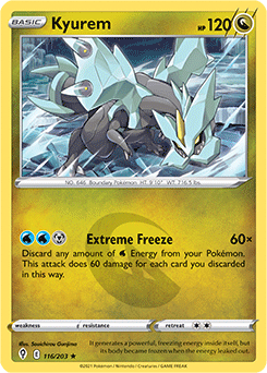 SWORD AND SHIELD, Evolving Skies - 116/203 : Kyurem (Holo) (7860941291767)