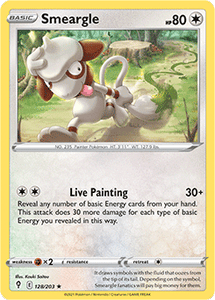 SWORD AND SHIELD, Evolving Skies - 128/203 : Smeargle (Reverse Holo) (7744061866231)