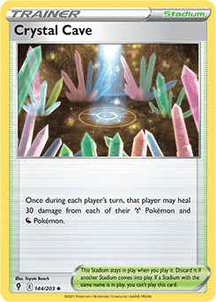 SWORD AND SHIELD, Evolving Skies - 144/203 : Crystal Cave (Reverse Holo) (7744062980343)