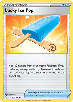 SWORD AND SHIELD, Evolving Skies - 150/203 : Lucky Ice Pop (Reverse Holo) (7744063406327)