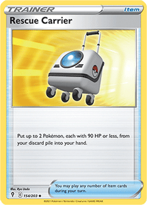 SWORD AND SHIELD, Evolving Skies - 154/203 : Rescue Carrier (Reverse Holo) (7744063635703)