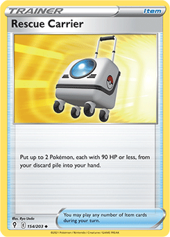 SWORD AND SHIELD, Evolving Skies - 154/203 : Rescue Carrier (Reverse Holo) (7744063635703)