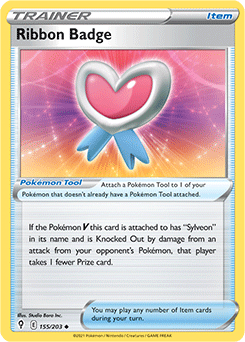 SWORD AND SHIELD, Evolving Skies - 155/203 : Ribbon Badge (Reverse Holo) (7744063668471)