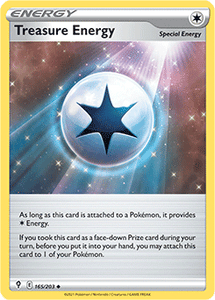 SWORD AND SHIELD, Evolving Skies - 165/203 : Treasure Energy (Reverse Holo) (7744064225527)