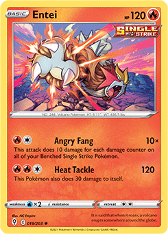 SWORD AND SHIELD, Evolving Skies - 019/203 : Entei (Holo) (7860937457911)