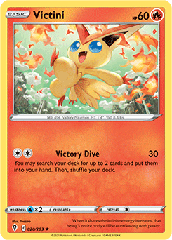 SWORD AND SHIELD, Evolving Skies - 020/203 : Victini (Reverse Holo) (7744046170359)