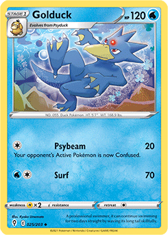 SWORD AND SHIELD, Evolving Skies - 025/203 : Golduck (Reverse Holo) (7744046366967)