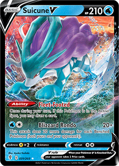 SWORD AND SHIELD, Evolving Skies - 031/203 : Suicune V (Half Art) (7744081035511)