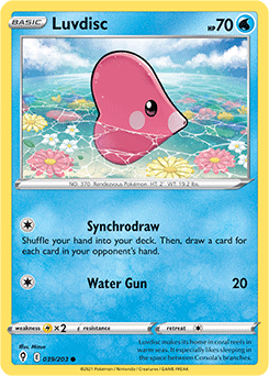 SWORD AND SHIELD, Evolving Skies - 039/203 : Luvdisc (Reverse Holo) (7744046956791)