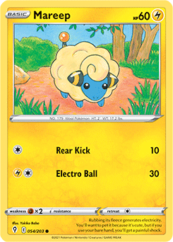 SWORD AND SHIELD, Evolving Skies - 054/203 : Mareep (Reverse Holo) (7744055148791)