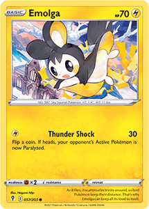 SWORD AND SHIELD, Evolving Skies - 057/203 : Emolga (Reverse Holo) (7744055312631)