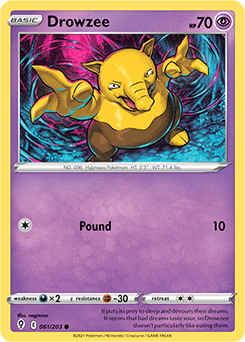 SWORD AND SHIELD, Evolving Skies - 061/203 : Drowzee (Reverse Holo) (7744055476471)