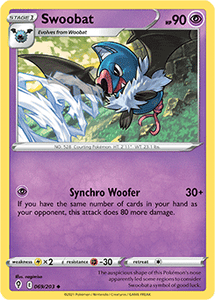 SWORD AND SHIELD, Evolving Skies - 069/203 : Swoobat (Reverse Holo) (7744055902455)