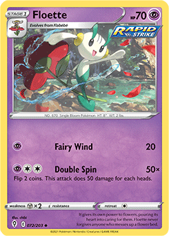 SWORD AND SHIELD, Evolving Skies - 072/203 : Floette (Reverse Holo) (7744056066295)