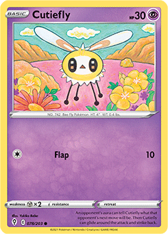 SWORD AND SHIELD, Evolving Skies - 078/203 : Cutiefly (Reverse Holo) (7744056393975)