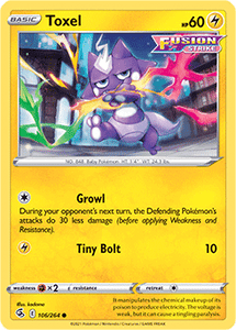 SWORD AND SHIELD, Fusion Strike - 106/264 : Toxel (Reverse Holo) (7725160202487)