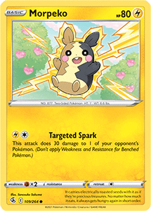 SWORD AND SHIELD, Fusion Strike - 109/264 : Morpeko (Reverse Holo) (7725160759543)