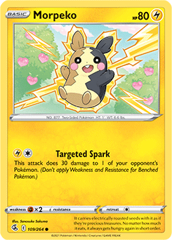 SWORD AND SHIELD, Fusion Strike - 109/264 : Morpeko (Reverse Holo) (7725160759543)