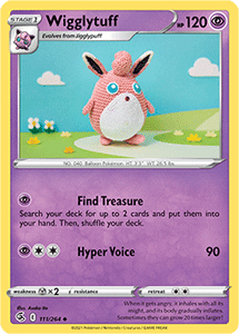 SWORD AND SHIELD, Fusion Strike - 111/264 : Wigglytuff (Reverse Holo) (7725162234103)