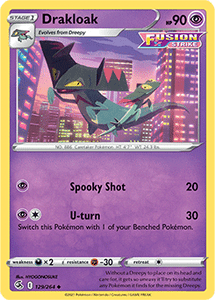 SWORD AND SHIELD, Fusion Strike - 129/264 : Drakloak (Reverse Holo) (7725167083767)