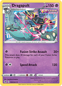 SWORD AND SHIELD, Fusion Strike - 130/264 : Dragapult (Reverse Holo) (7725167214839)