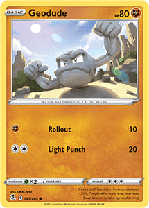 SWORD AND SHIELD, Fusion Strike - 135/264 : Geodude (Reverse Holo) (7725169279223)