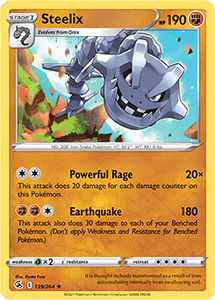 SWORD AND SHIELD, Fusion Strike - 139/264 : Steelix (Reverse Holo) (7725169901815)