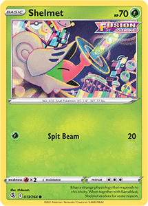 SWORD AND SHIELD, Fusion Strike - 013/264 : Shelmet (Reverse Holo) (7725145456887)