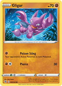 SWORD AND SHIELD, Fusion Strike - 140/264 : Gligar (Reverse Holo) (7725170065655)