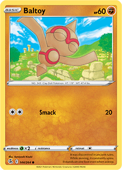 SWORD AND SHIELD, Fusion Strike - 144/264 : Baltoy (Reverse Holo) (7725171474679)