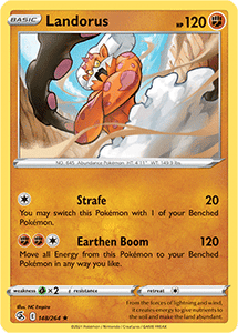 SWORD AND SHIELD, Fusion Strike - 148/264 : Landorus (Reverse Holo) (7725172719863)