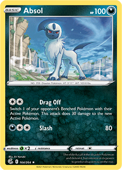 SWORD AND SHIELD, Fusion Strike - 164/264 : Absol (Reverse Holo) (7725174522103)