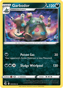 SWORD AND SHIELD, Fusion Strike - 169/264 : Garbodor (Reverse Holo) (7725175406839)