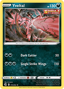 SWORD AND SHIELD, Fusion Strike - 175/264 : Yveltal (Reverse Holo) (7725175963895)