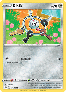 SWORD AND SHIELD, Fusion Strike - 186/264 : Klefki (Reverse Holo) (7725177110775)