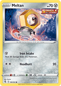 SWORD AND SHIELD, Fusion Strike - 188/264 : Meltan (Reverse Holo) (7725177372919)