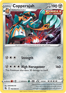 SWORD AND SHIELD, Fusion Strike - 192/264 : Copperajah (Reverse Holo) (7725177929975)