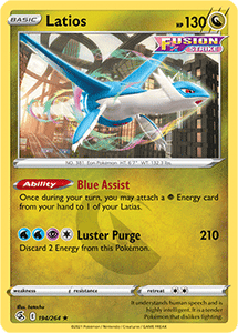 SWORD AND SHIELD, Fusion Strike - 194/264 : Latios (Reverse Holo) (7725178192119)