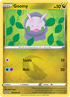 SWORD AND SHIELD, Fusion Strike - 195/264 : Goomy (Reverse Holo) (7725178224887)