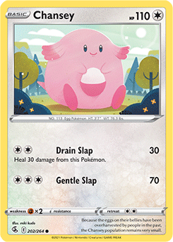 SWORD AND SHIELD, Fusion Strike - 202/264 : Chansey (Reverse Holo) (7725178880247)