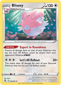 SWORD AND SHIELD, Fusion Strike - 203/264 : Blissey (Reverse Holo) (7725179011319)